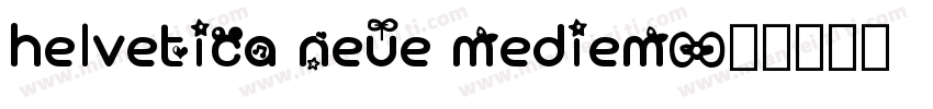 helvetica neue mediem字体转换
